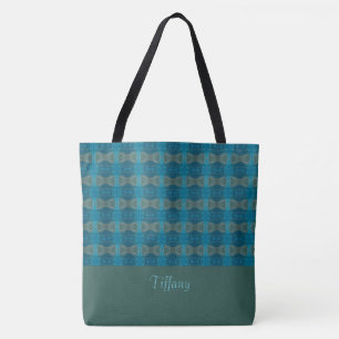Moderne BlueTote-Beutel Tasche