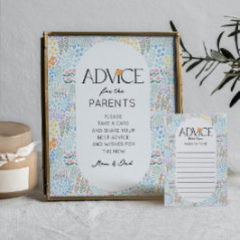 Moderne Blume Advice Card Kinderdusche Aktivität