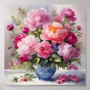Moderne Blume der Plakatkunst Poster