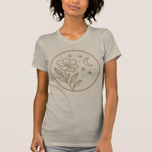 Moderne Blume Graphics Women's Slim Fit T - Shirt