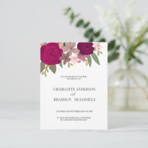 Moderne Blume im Burgund-Garten Hochzeiten
