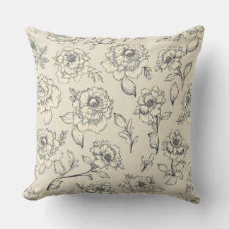 Moderne Blume Kissen A