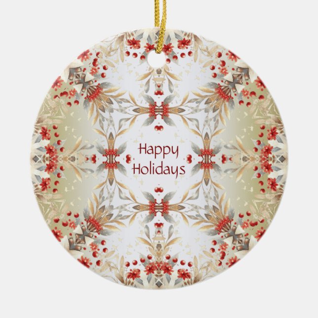 Moderne Blume Ornament (Vorne)