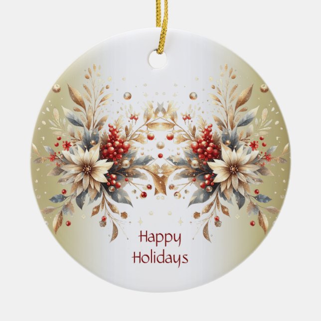 Moderne Blume Ornament (Vorne)