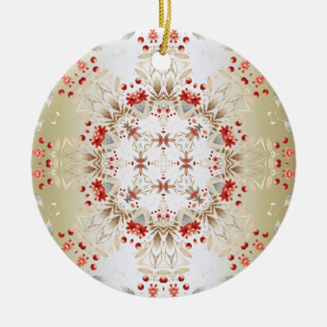 Moderne Blume Ornament (Vorne)