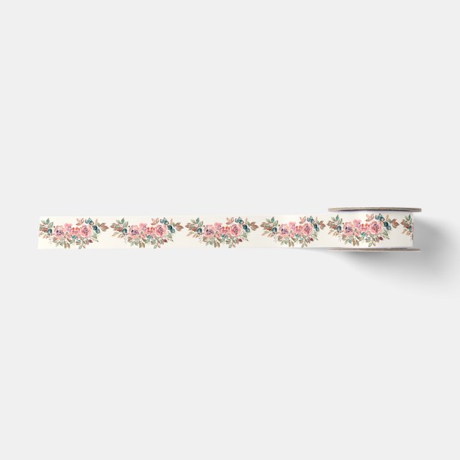 Moderne Blume Satin Ribbon Satinband (Vorderseite)