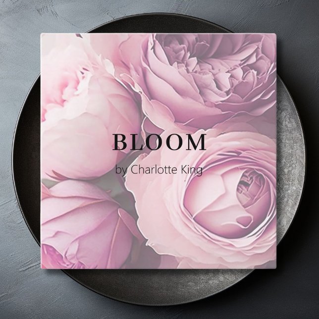 Moderne, Blume Square Visitenkarte (Modern, flower square business card)