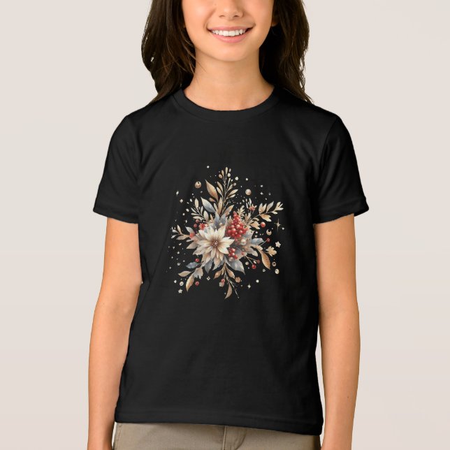 Moderne Blume T - Shirt (Vorderseite)