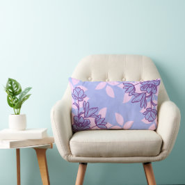 Moderne Blume und Blätter Ornamente Lendenkissen