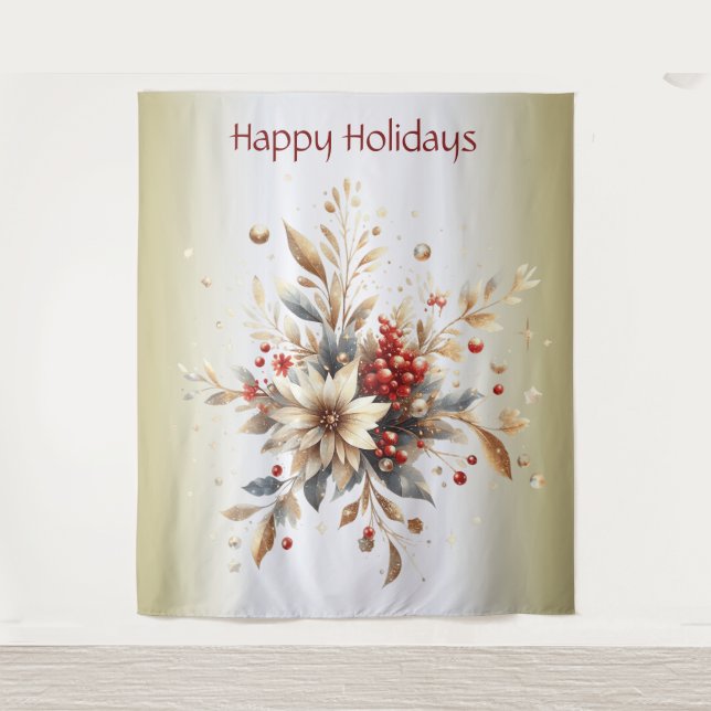 Moderne Blume Wandteppich (Vorderseite)
