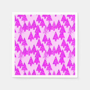 Moderne Blume Weihnachtsbäume - Orchideen Serviette