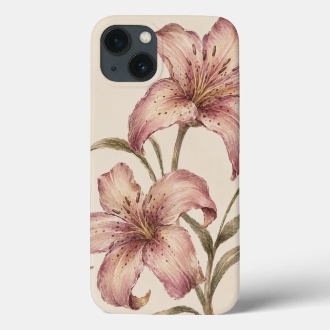 Moderne Blumen-Handyhülle Case-Mate iPhone Hülle (Rückseite)
