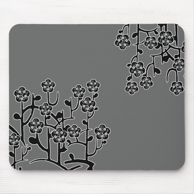 Moderne Blumen Mousepad (Vorne)