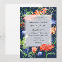 Moderne BlumenAquarell-Sommer-Marine-Mama-Distel