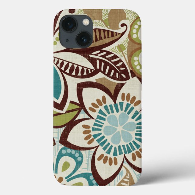 Moderne Blumendesigns Case-Mate iPhone Hülle (Rückseite)