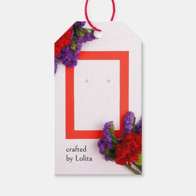 Moderne, blumeneigene Schmuckmarken zeigen Hang Ta Geschenkanhänger (Vorderseite)