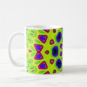 Moderne Blumenelemente. Rasterillustration. Persie Kaffeetasse