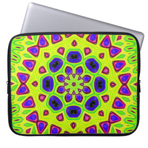 Moderne Blumenelemente. Rasterillustration. Persie Laptopschutzhülle