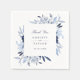 Moderne Blumenfarbe Personalisiert Serviette