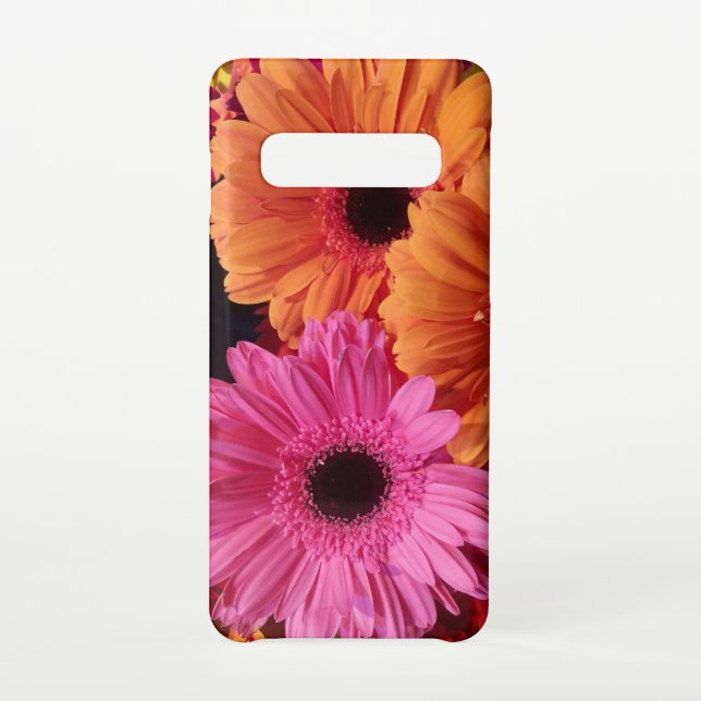 Moderne Blumenfotografie Pink und Orange Gerbers Samsung Galaxy Hülle (Rückseite)