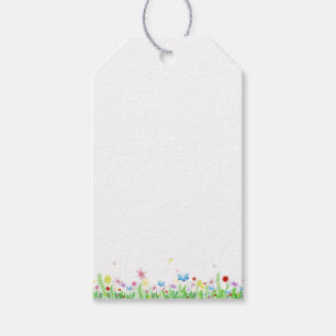 Moderne Blumenfrühlingsschmuck oder Gift Cards für Geschenkanhänger