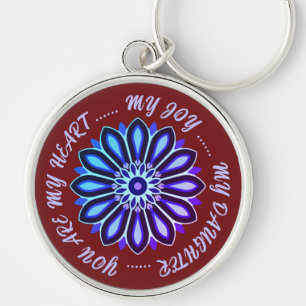 MODERNE BLUMENGESCHENKE VON MUTTER VATER SCHWESTER SCHLÜSSELANHÄNGER