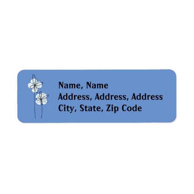 Moderne Blumengruß Postage (Vorne)