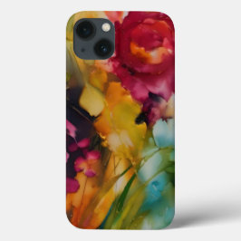 Moderne Blumenkunst, lebhafte Farben Case-Mate iPhone Hülle