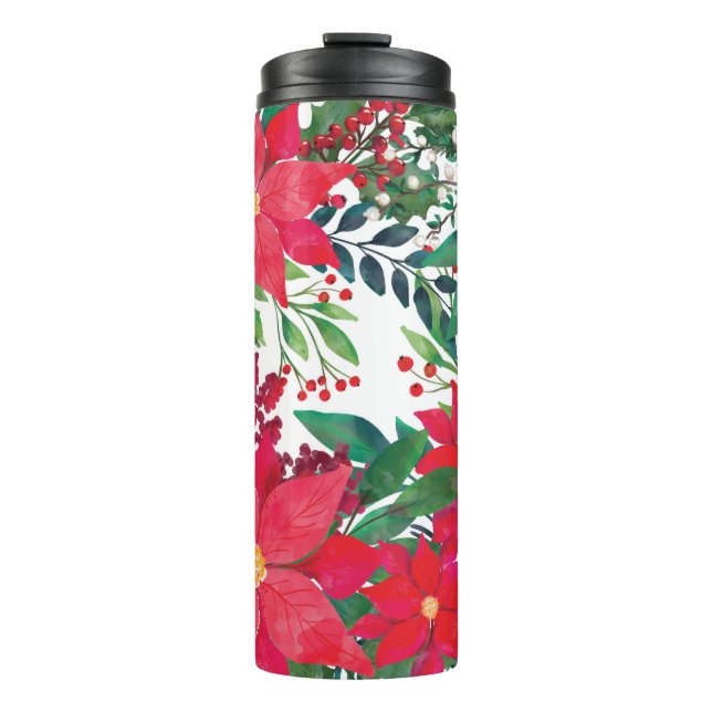 Moderne Blumenkunst Thermosbecher (Vorderseite)