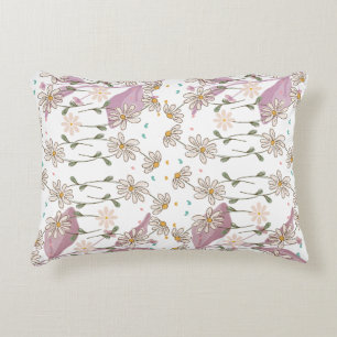 Moderne Blumenmuster Dekokissen