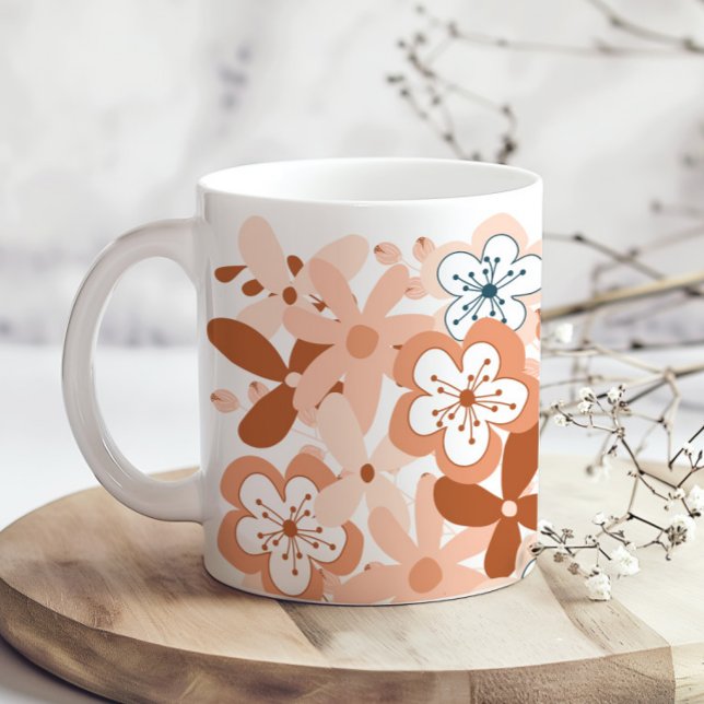 Moderne Blumenmuster Kaffeetasse (Von Creator hochgeladen)