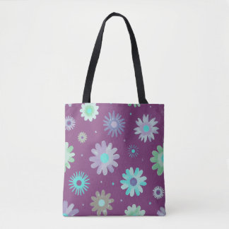 Moderne Blumenmuster-Kunst-Tasche Tasche