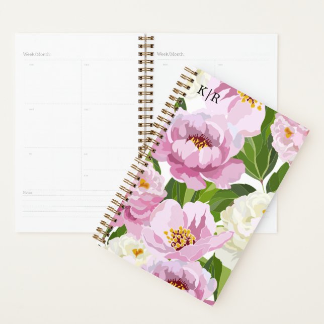 Moderne Blumenmuster Planer (Anzeige)