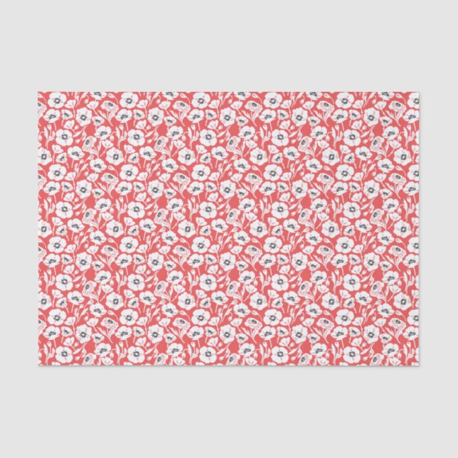Moderne Blumenpopulationen Seidenpapier (Vorderseite)