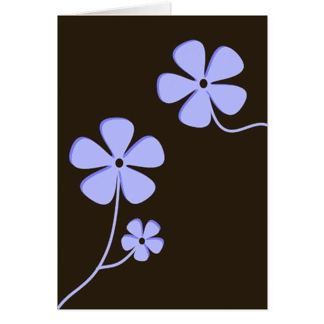 Moderne BlumenSilhouette (Vorne)