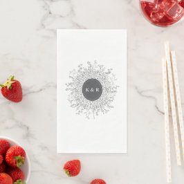 Moderne Blumenzeremonie Serviette