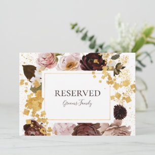 Moderne Blush Bloral   Reserviertes Zeichen