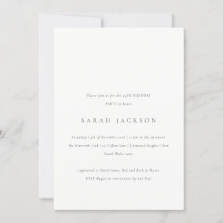 Moderne Blush Paisley Typografie jedes Alter Gebur Einladung