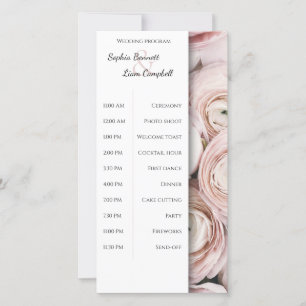 Moderne Blush rose fleur élégant programme de mari