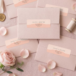 Moderne Blush Rose Paare Hochzeit