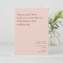 Moderne Blush Terracotta Typografie Stilvolle Hoch