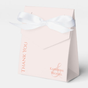 Moderne Blush-Wedding Vielen Dank Geschenkschachtel