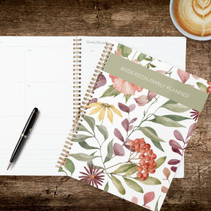 Moderne Bohemian Blumen Planer