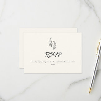 Moderne Bohemian Wüstenromanze | Antwortkarte RSVP Karte