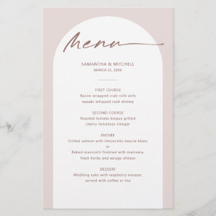 Moderne Bohemische Arch Wedding Karte
