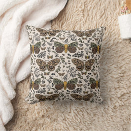 Moderne Bohemische Wildblumen Abstraktes Muster Kissen