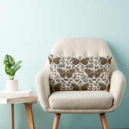 Moderne Bohemische Wildblumen Abstraktes Muster Lendenkissen