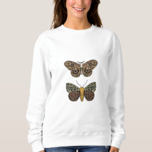 Moderne Bohemische Wildblumen Abstraktes Muster Sweatshirt
