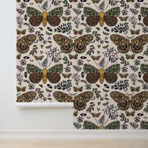 Moderne Bohemische Wildblumen Abstraktes Muster