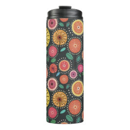Moderne bohische Volksblüte Thermosbecher